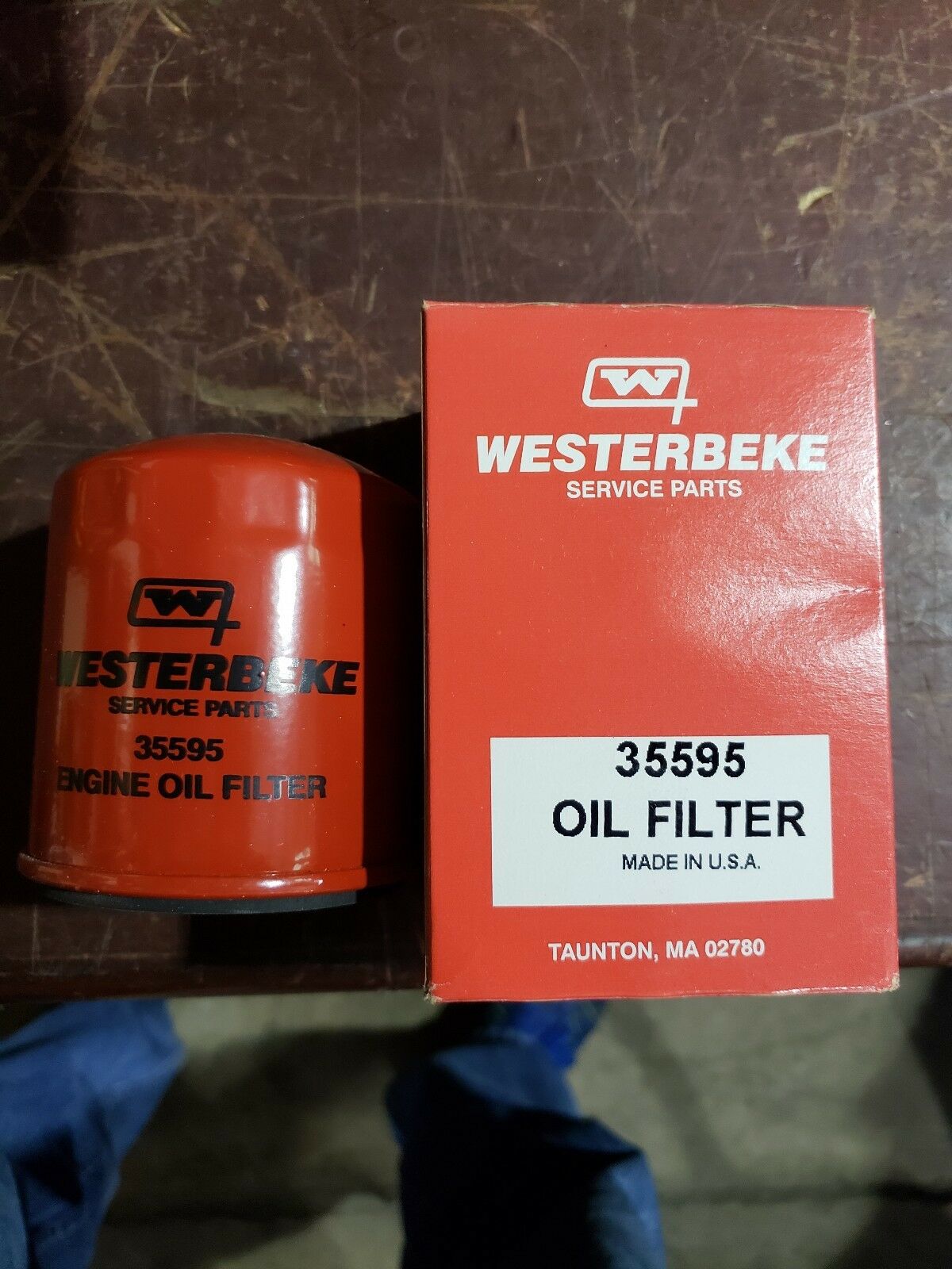 Original Oem Westerbeke Oil Filter # 35595  New