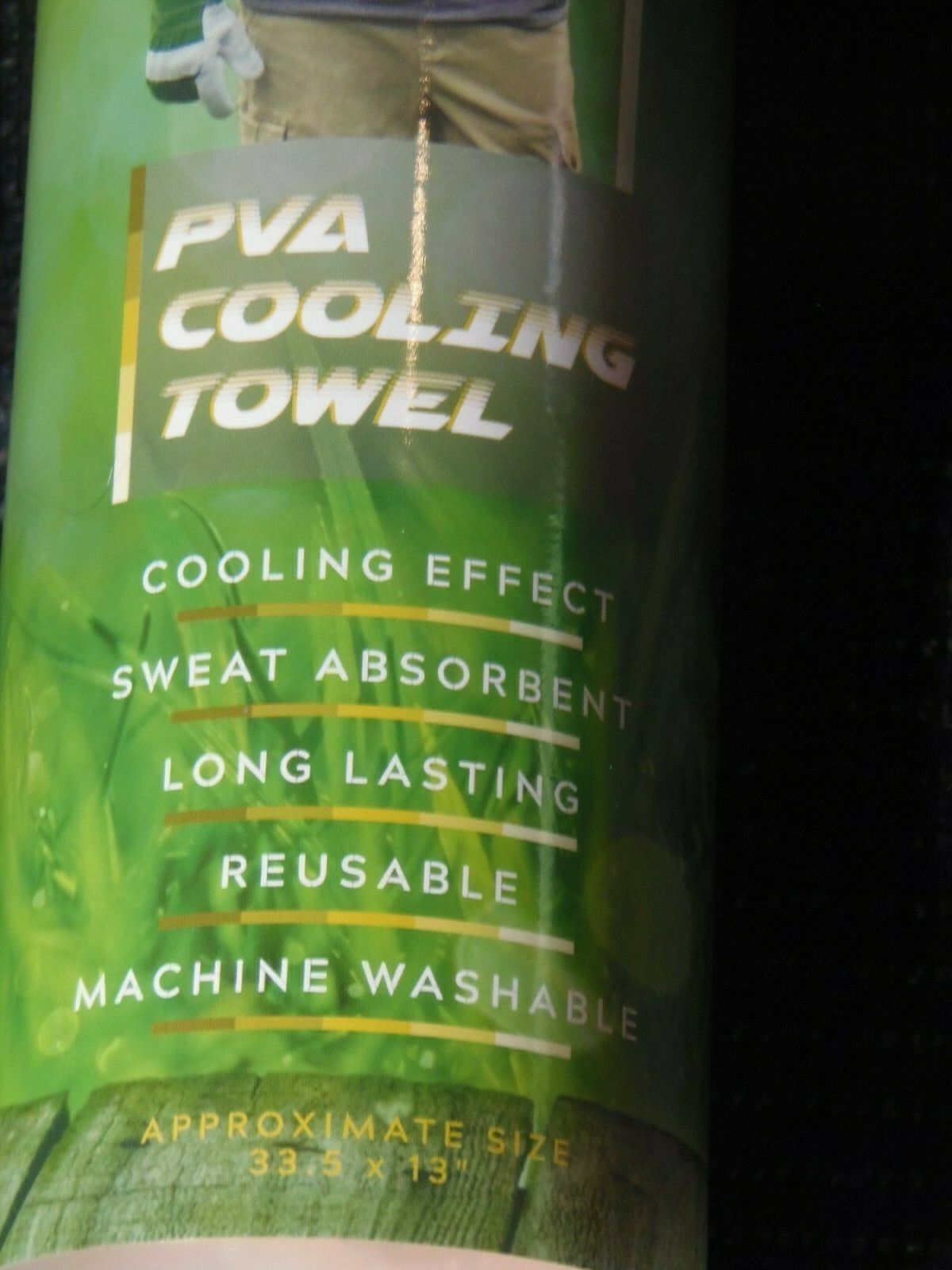 Cooling Towel 33.5 X 13" Pva Absorbent Cloth Color,yellow, Have Other Colors(po2