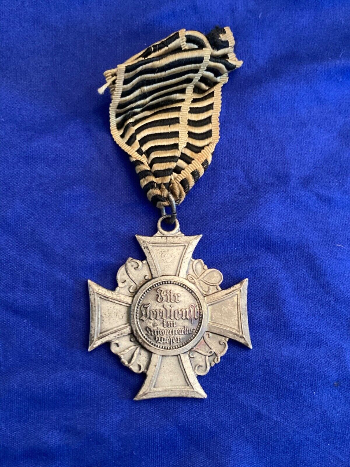 Original Honour Cross For Merit 2nd Class Of The Prussia State Veterans Assoc.