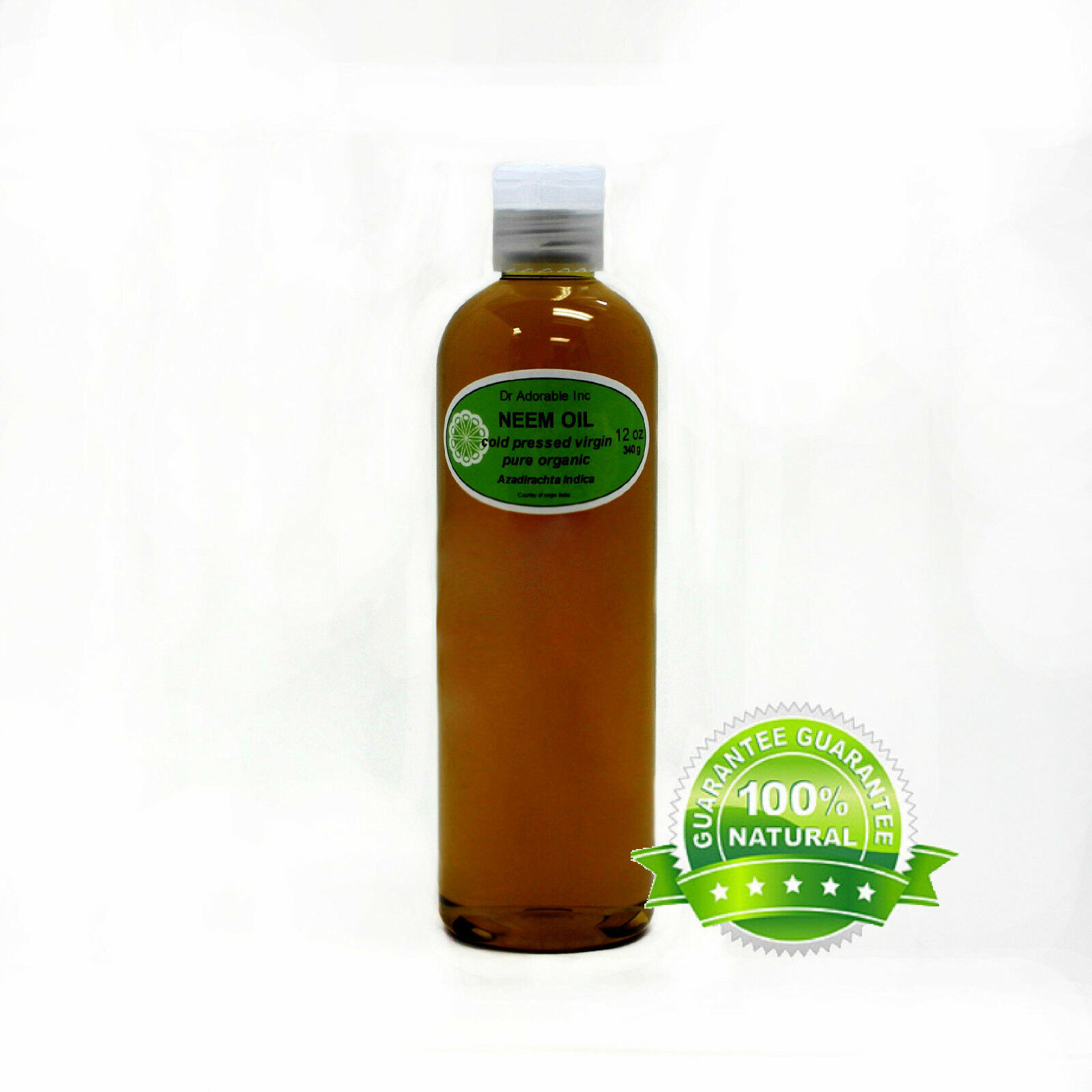 Neem Oil 100% Pure By Dr. Adorable  Cold Pressed Oil You Pick Size Free Shipping