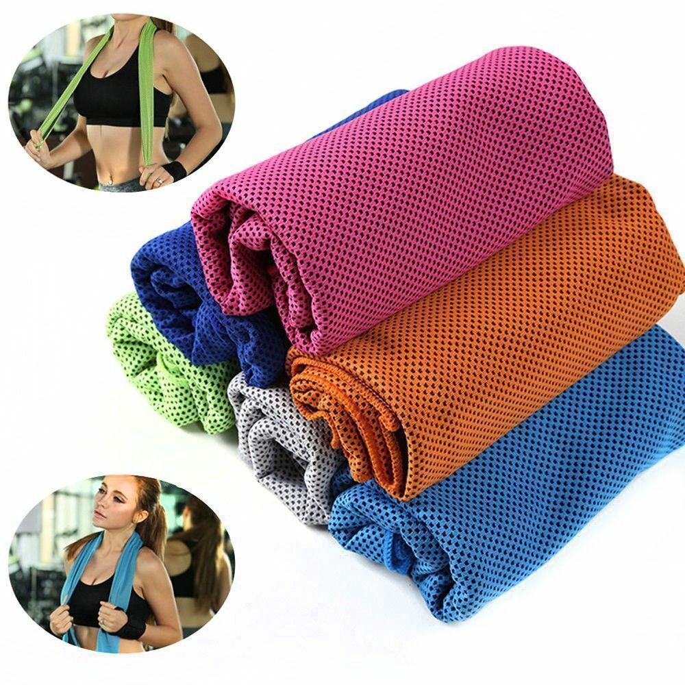 4x Ice Cooling Towel For Sports/workout/fitness/gym/yoga/pilates/travel/camping