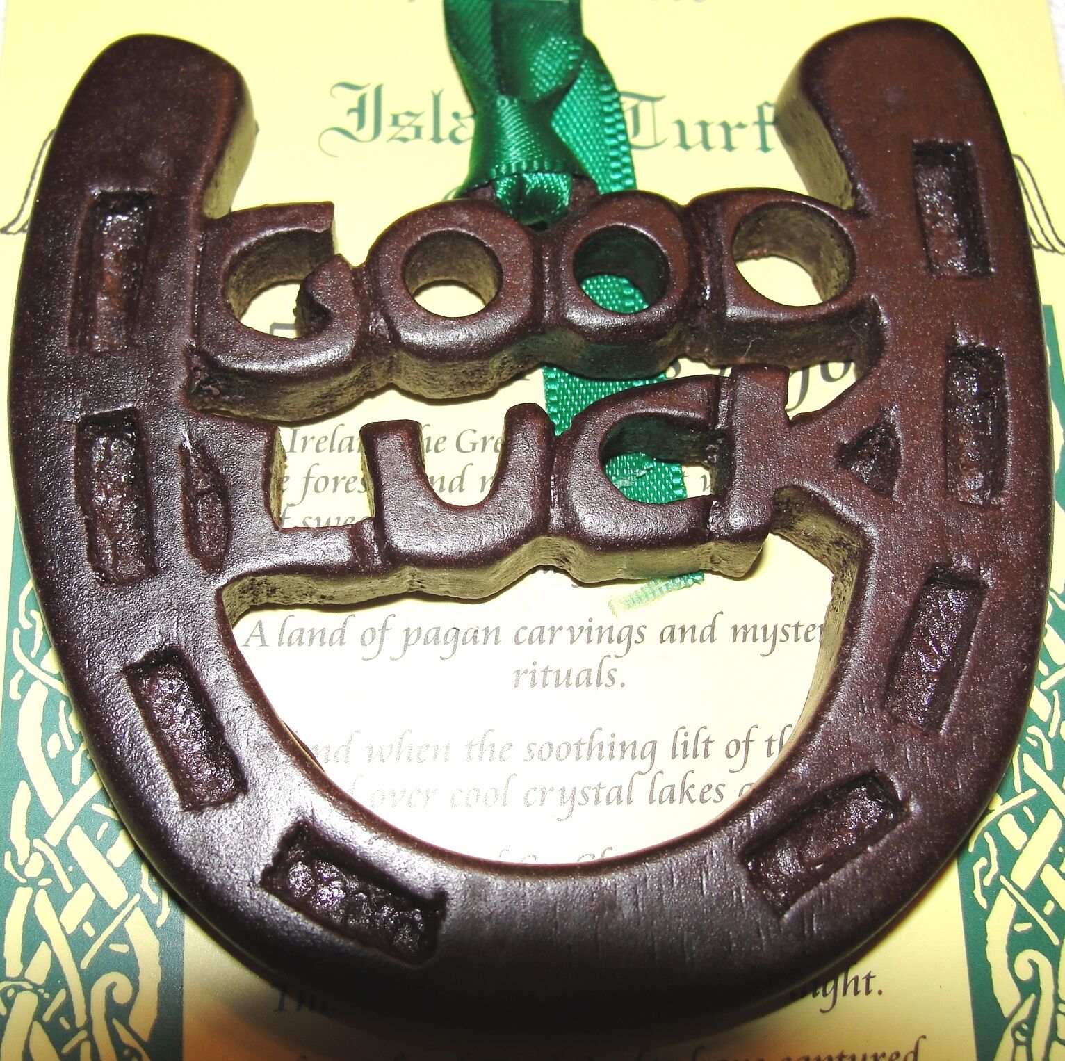 Horseshoe Ornament Island Turf Crafts Black Bog Collection County Tyrone