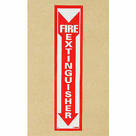 Fire Extinguisher Sign - Vertical - Vinyl M23p  - 1 Each