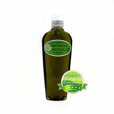 Pure Organic Hemp Seed Oil Unrefined Raw Virgin Cold Pressed  2 Oz - 1 Gallon