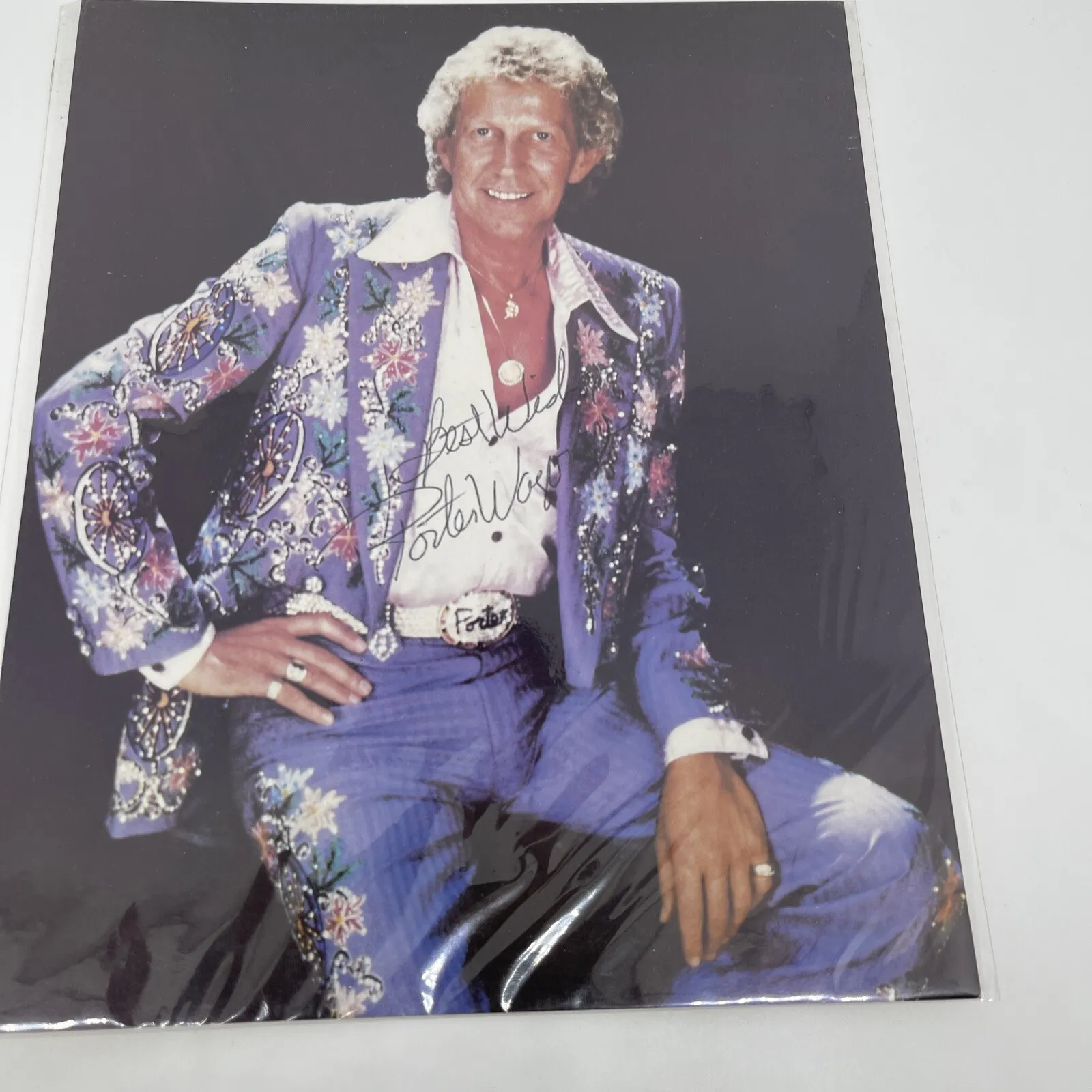 PORTER WAGONER GRAND OLD OPRY COUNTRY MUSIC SINGER SIGNED PHOTO AUTOGRAPH