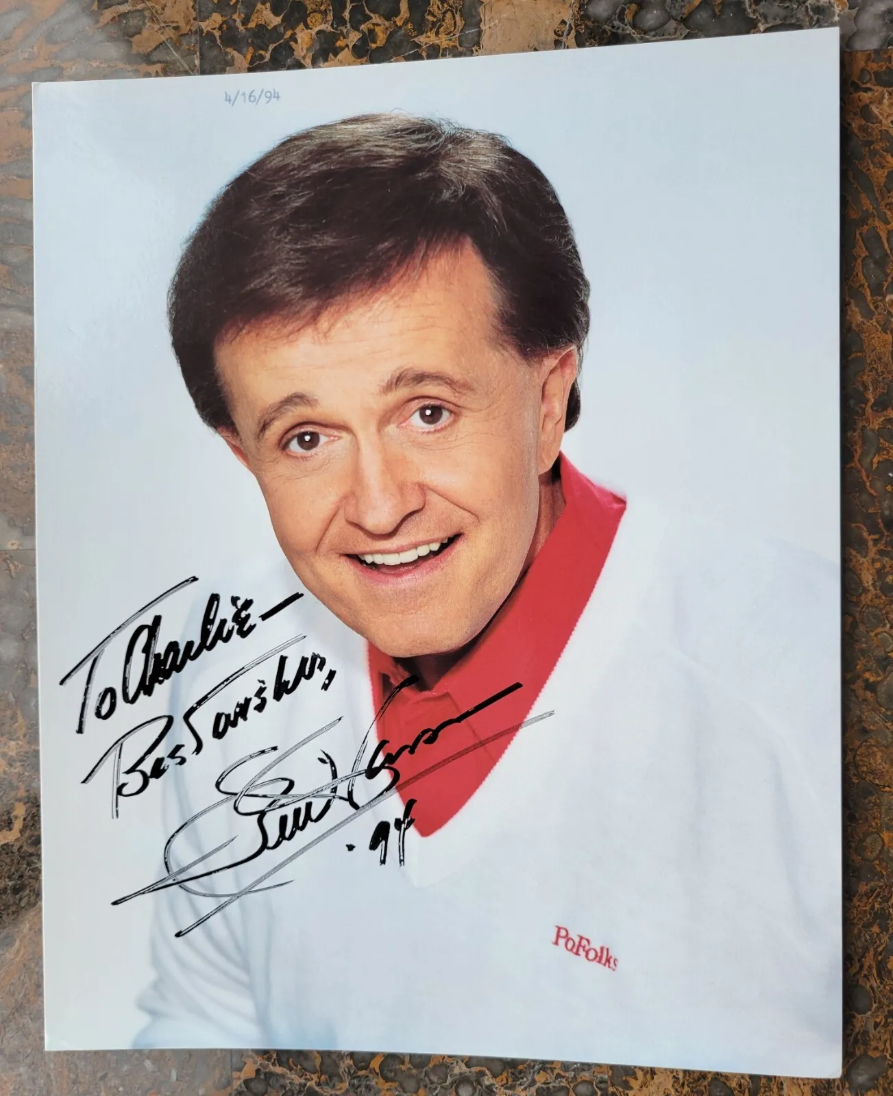 Bill Anderson Signed Photo Autograph 1994