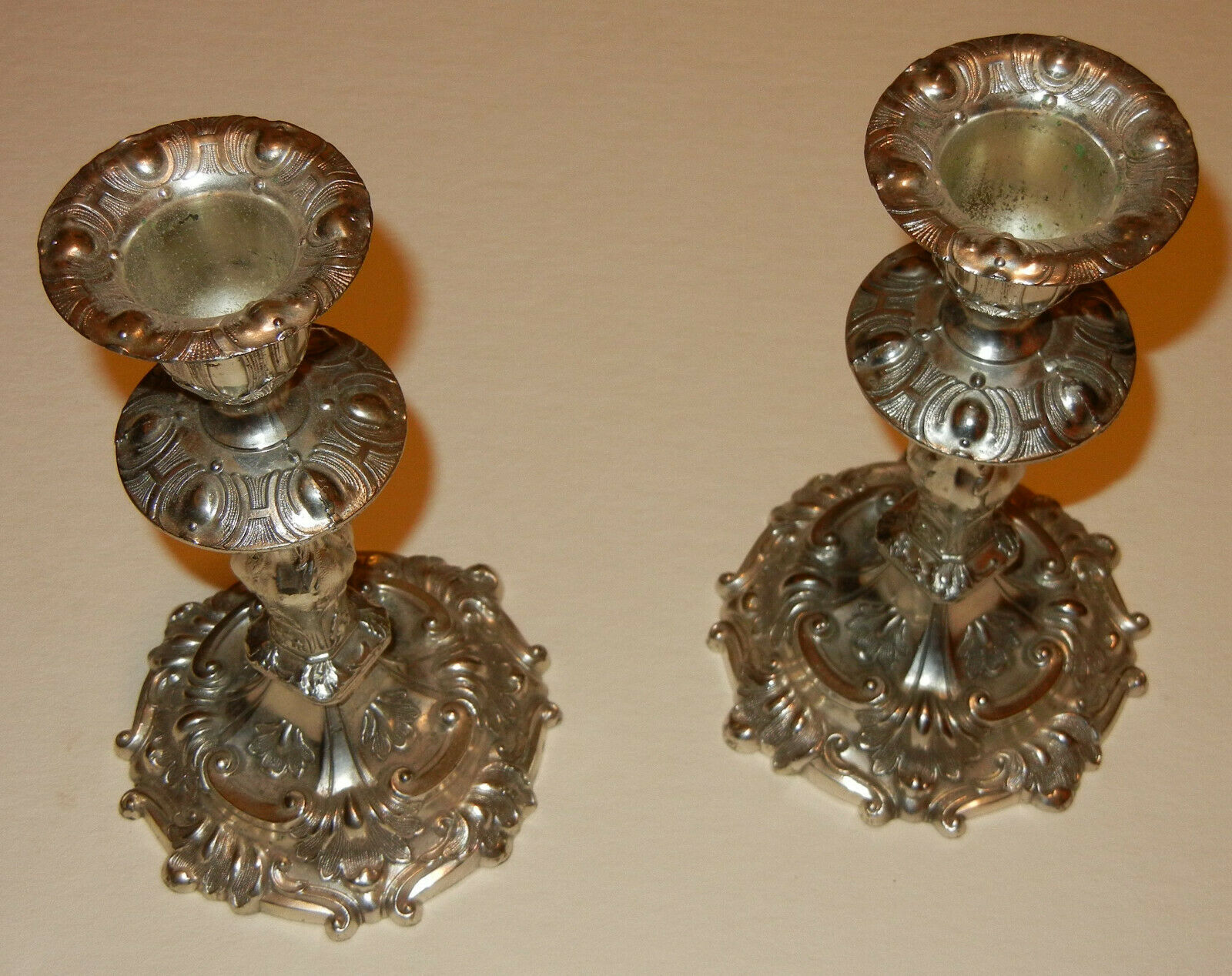 Vintage Silverplate Candle Holders Made in Japan