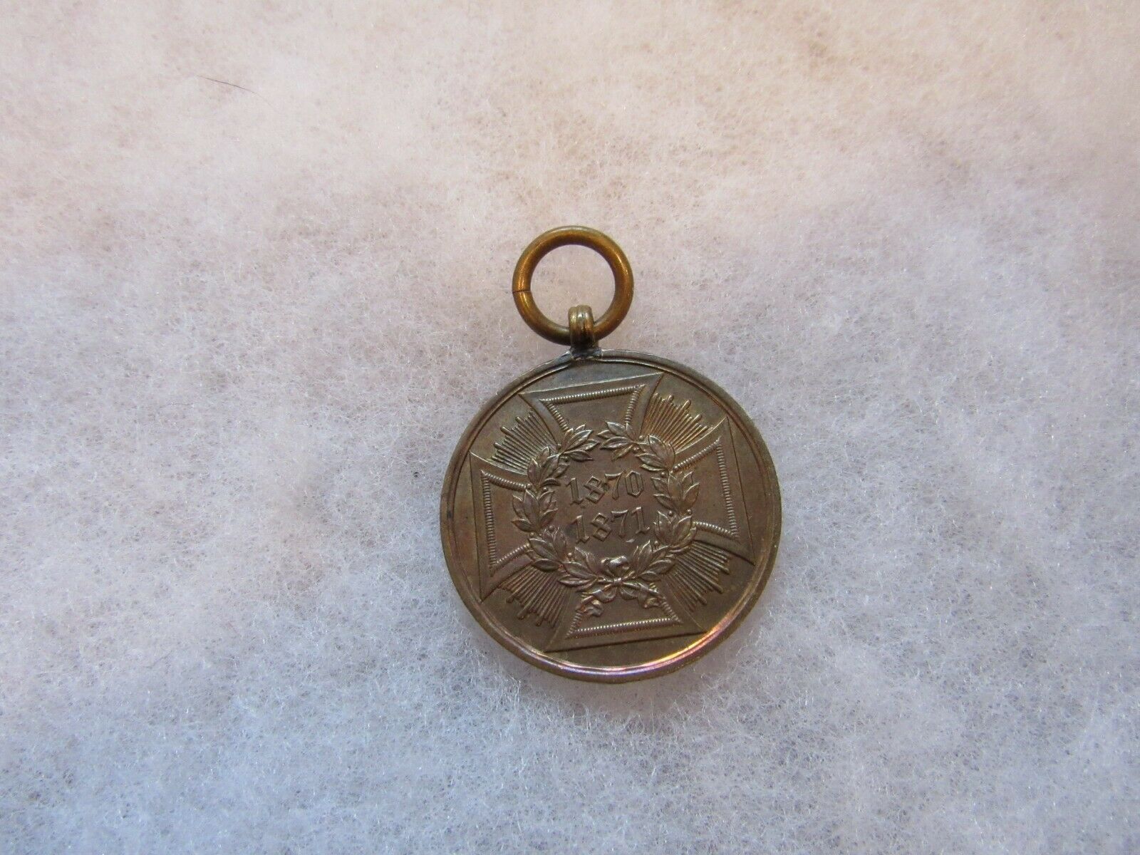 1870-1871 German Franco-Prussian War service medal planchet only ring marked