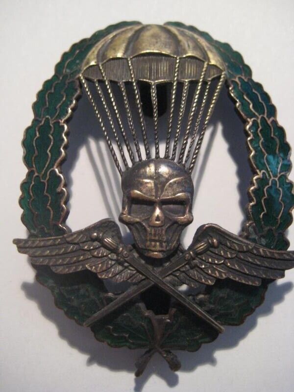 Original Hungarian Paratrooper Badge For Officers In Ww Ii Rare Elite Award 1944