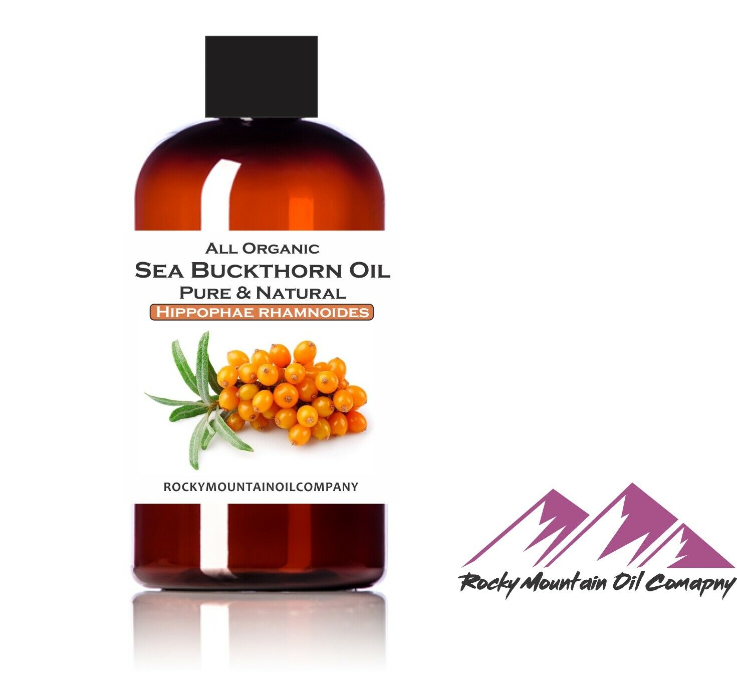 100% Pure Organic Sea Buckthorn Fruit Berry  Oil All Natural 1 2 4 6 8 16 32 Oz