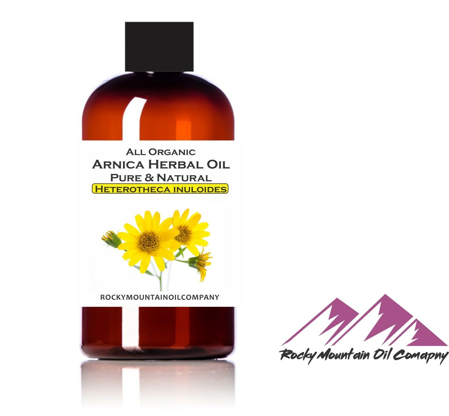 100% Pure Organic Arnica Montana Herbal Oil Cold Pressed Massage