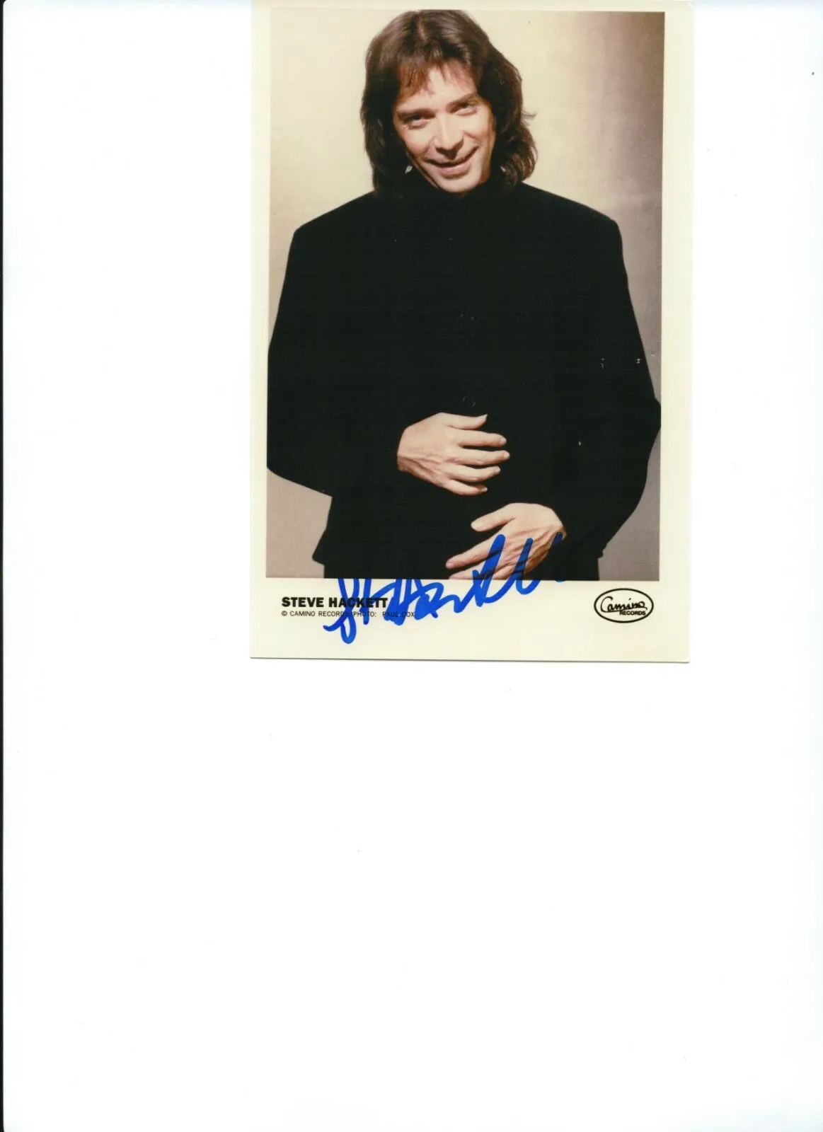 Steve Hackett Signed Genesis Autograph - 5x7 Photo - Camino Records
