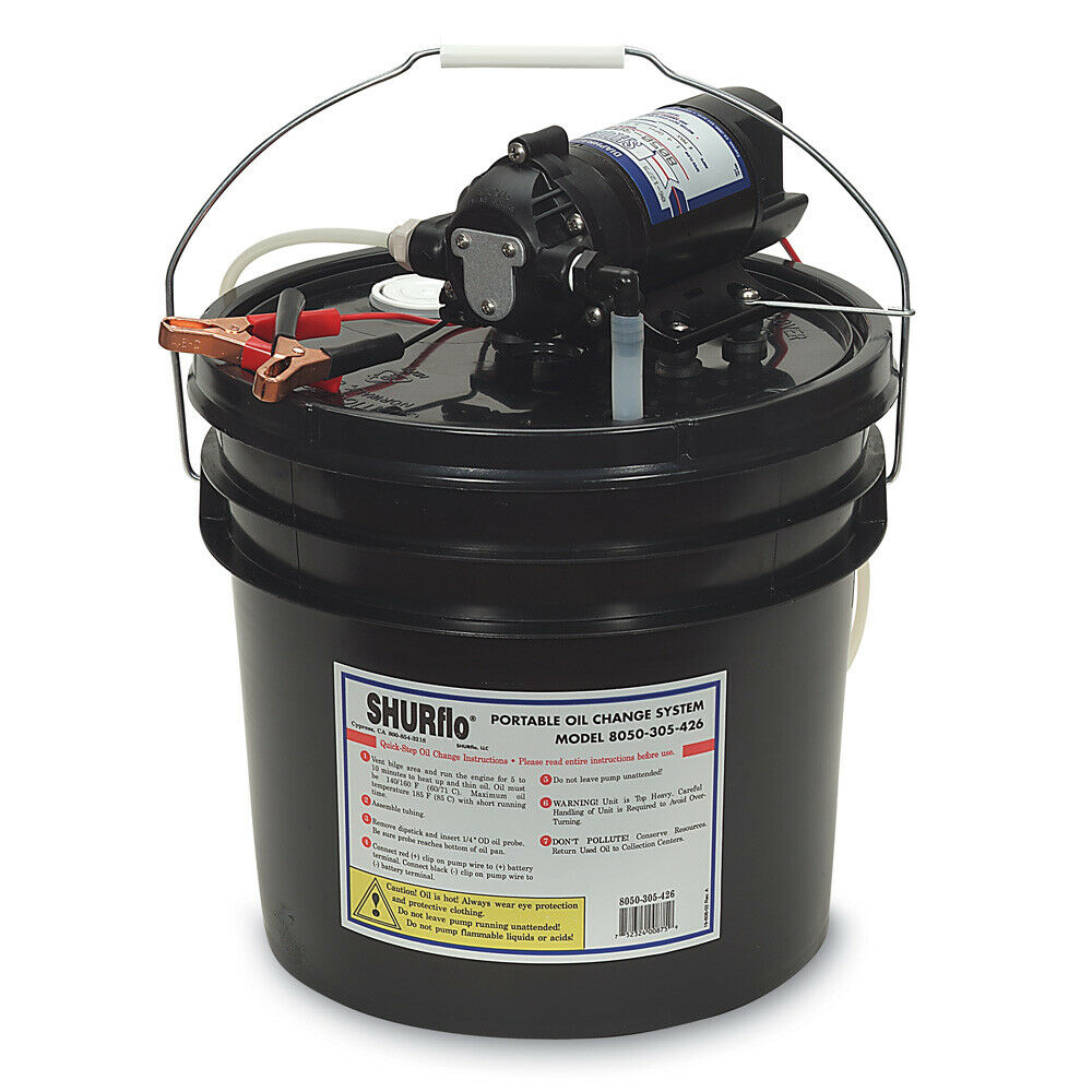 Shurflo By Pentair 8050-305-426 Oil Change Pump 3.5 Gallon Bucket 12 Vdc 1.5