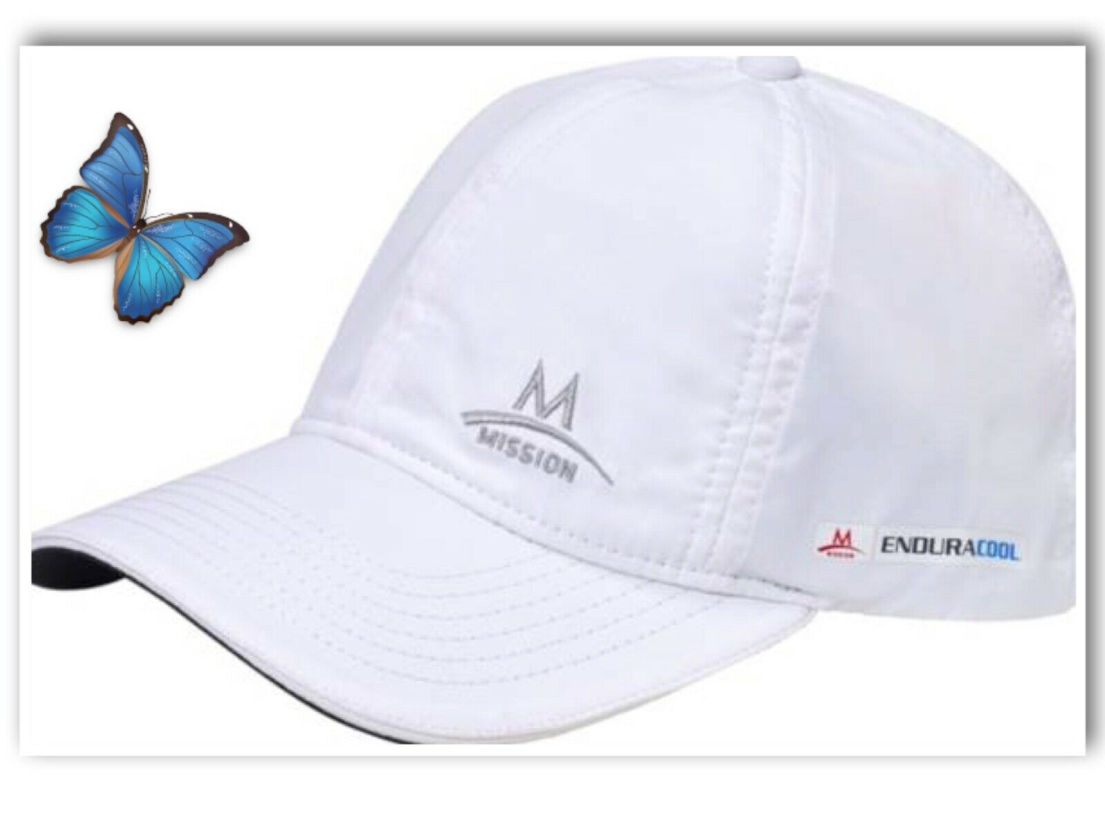 Mission Cooling Hat Men Women Cap Upf 50 Sun Protection Adjustable White
