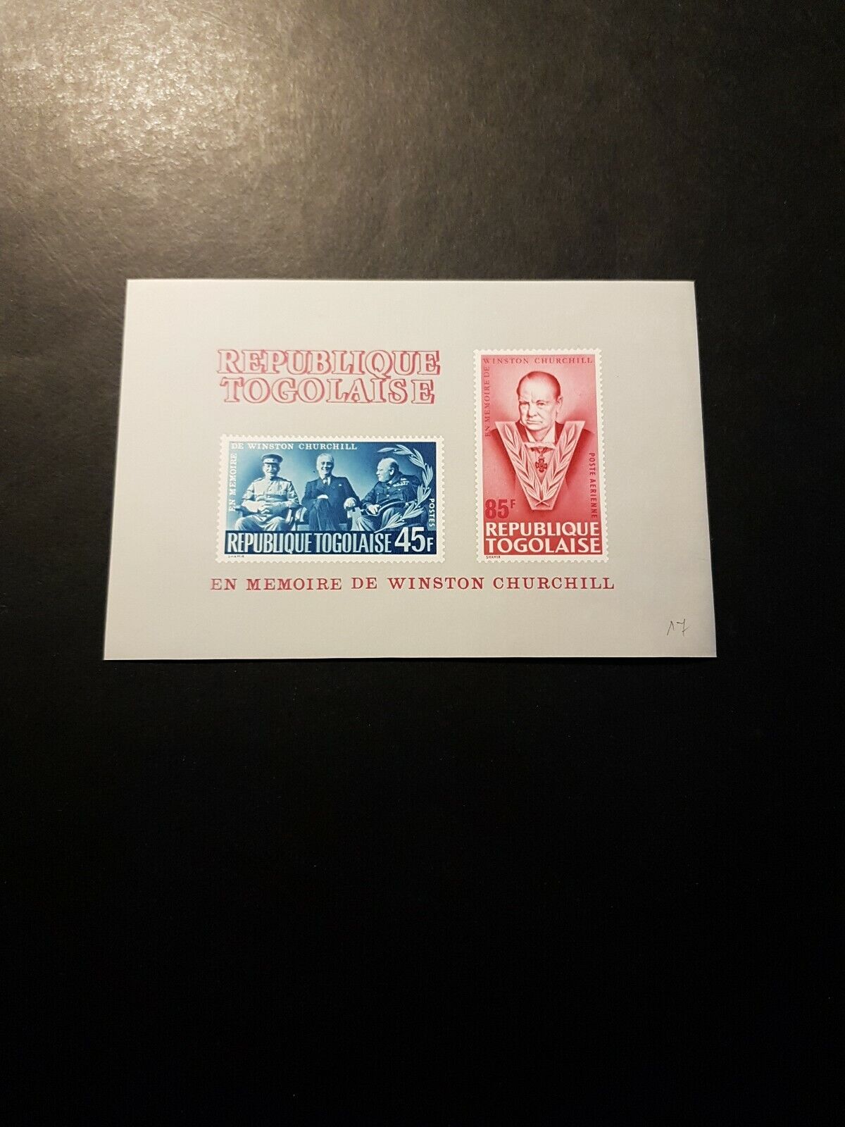 Stamp Togo Bloc Death Winston Churchill N°17 New Luxury MNH 1965