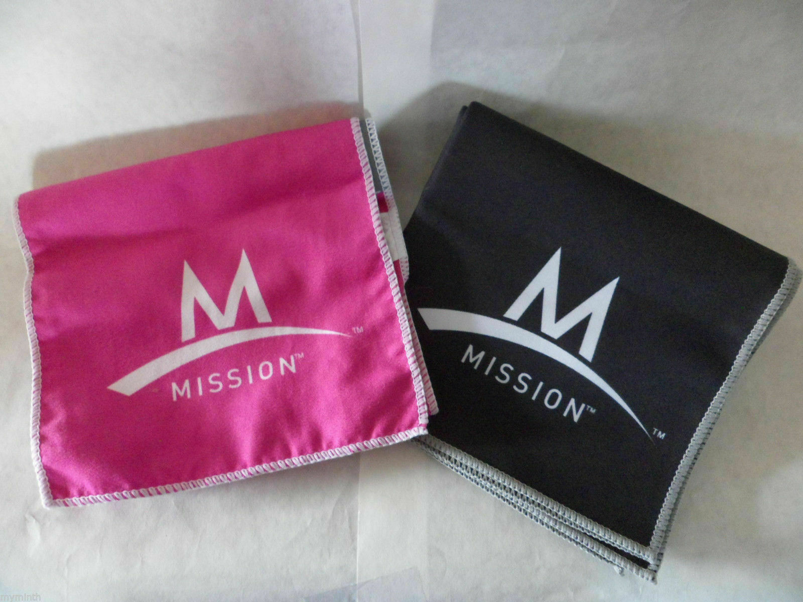3 Pc Set Mission Enduracool Instant Cooling Fabric Towel 2 Pink And 1 Black