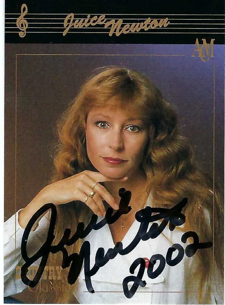 Juice Newton SIGNED!!! 1992 Country Classics ACM Card AUTOGRAPHED!!!