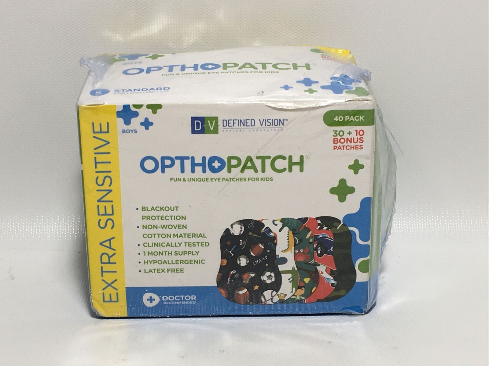 40 Pack Defined Vision Boys Extra Sensitive Opthopatch