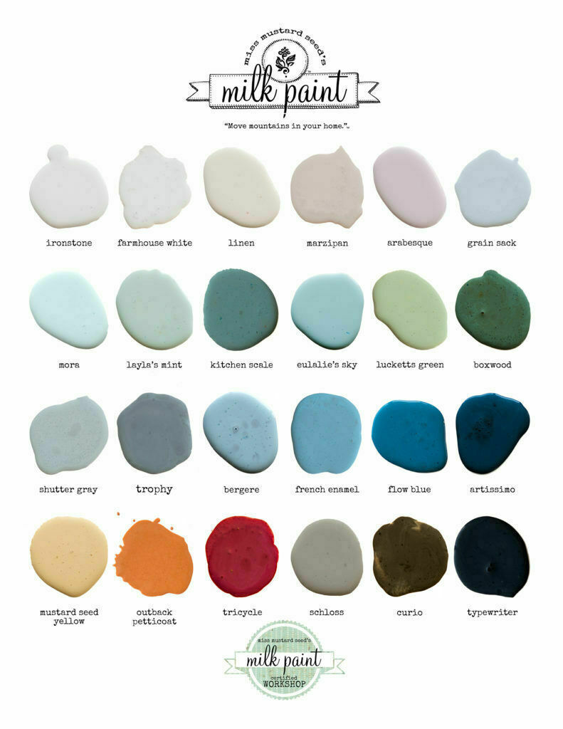Miss Mustard Seed's Milk Paint - All Colors - 1 Qt Bag - Diy Furniture Painting