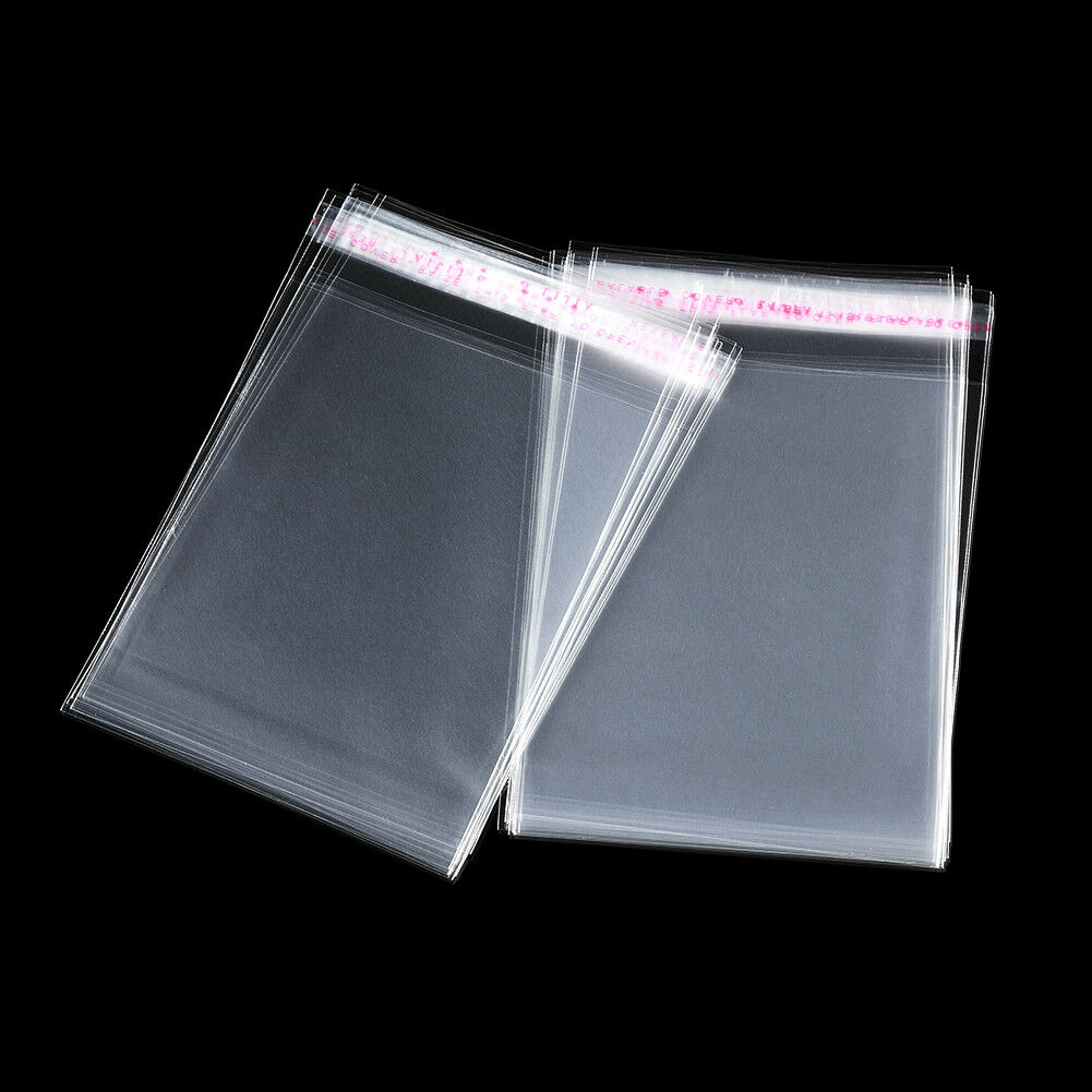 2000pcs Clear Resealable OPP Self Adhesive Seal Plastic Cellophane CELLO Bags