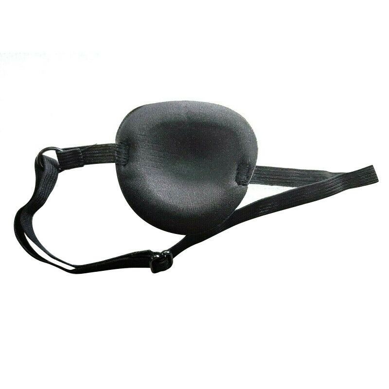 Adult Eyeshades Unisex Black Single Eye Patch Washable Adjustable Medical