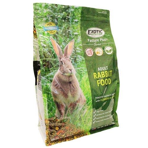 Pasture Plus+ Adult Rabbit Food (20 Lb.) - Nutritionally Complete Natural Diet